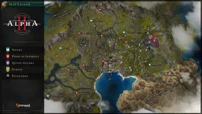 Mapa testów Alpha 2 Ashes of Creation